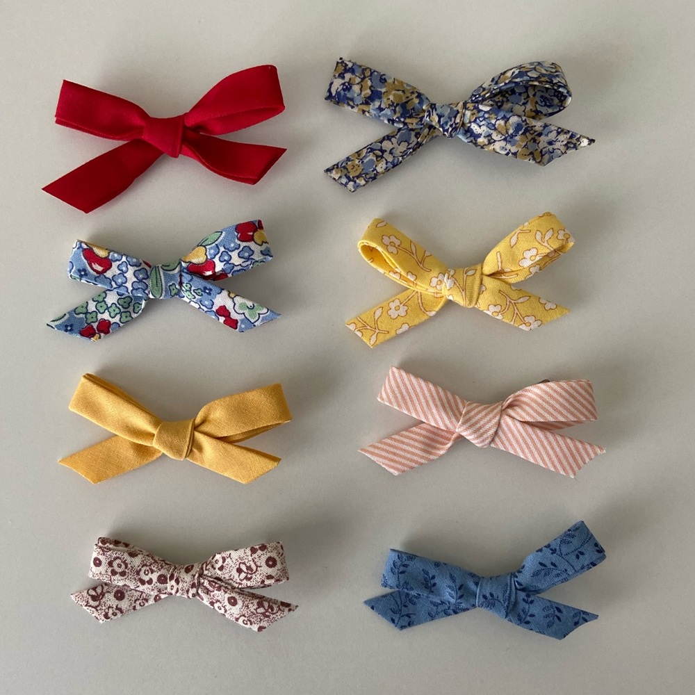 Set of 3 Handmade Bow Clips